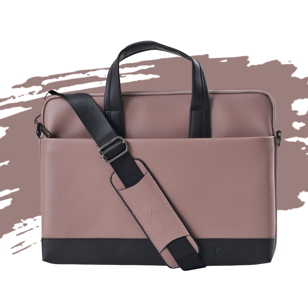 Vaku Luxos ® VIENNA 14 inch Dual Tone Premium PU Leather Laptop Bag