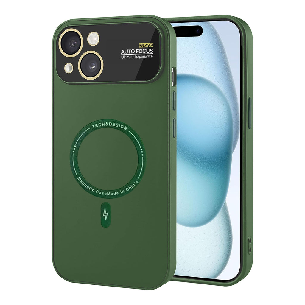 Vaku ® Apple iPhone 15 Plus Premium Silicon Polarized Texture Full Lens Protection Lens Protection Back Cover Case