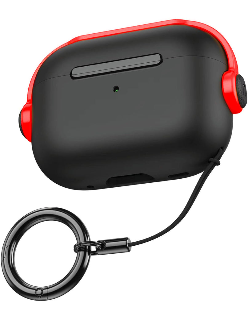 Vaku Luxos ® Neiro Lock Apple Airpods Pro 2 Tough Matte Shockproof Lock Cover Case with Wireless Charging Support