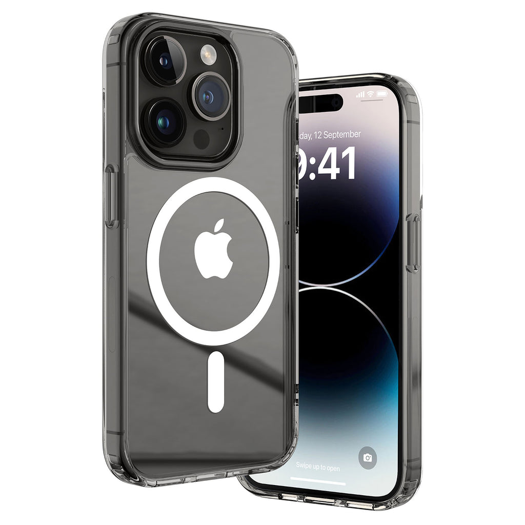 Vaku Luxos ® Apple iPhone 14 Pro Max Glassy Magsafe Series Clear TPU Shockproof Scratch Resistant Slim Protective Cover