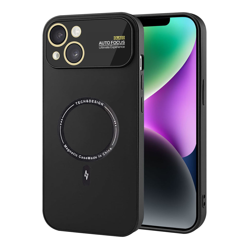 Vaku ® Apple iPhone 15 Plus Premium Silicon Polarized Texture Full Lens Protection Lens Protection Back Cover Case