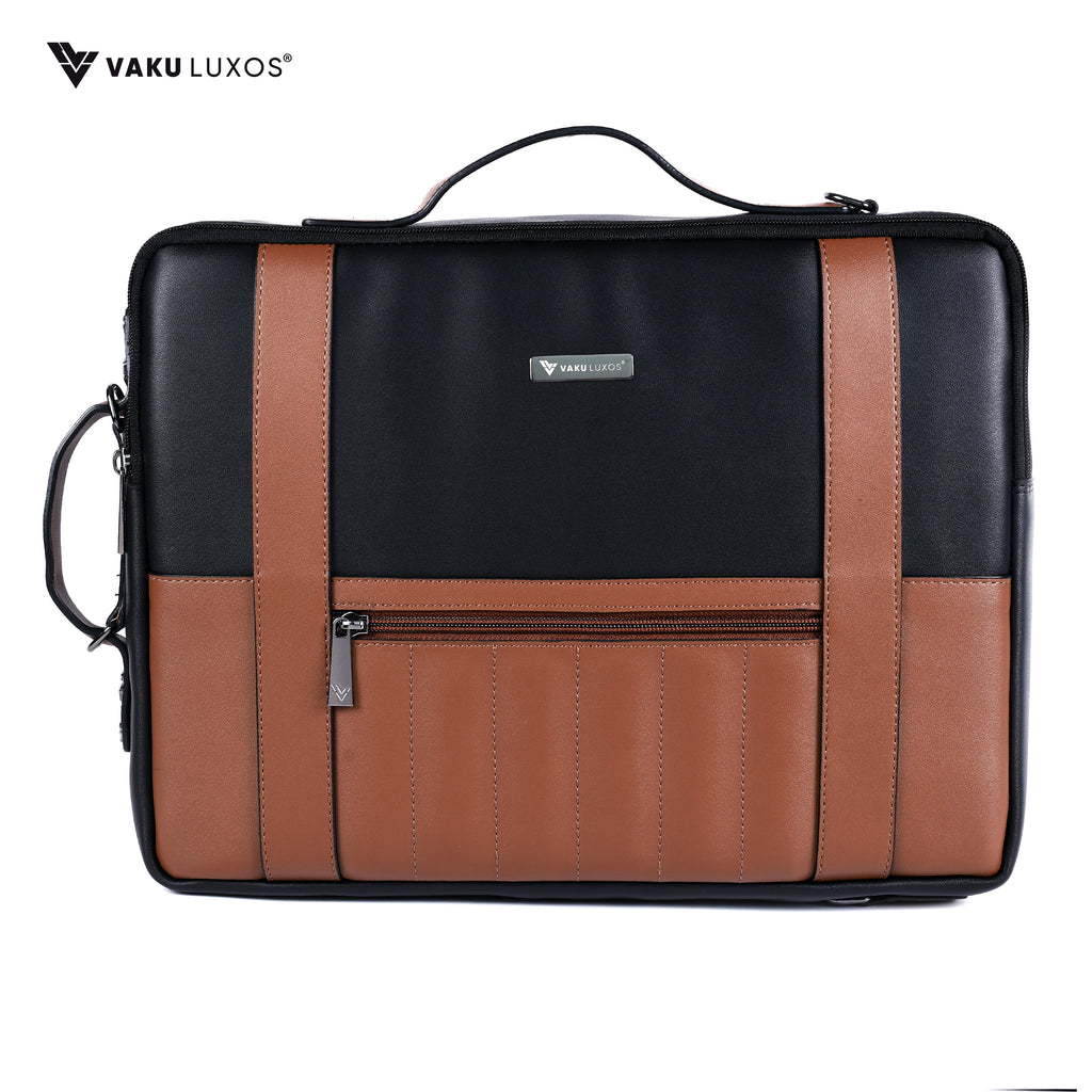 Vaku®️ Barcelona 14 inch laptop Bag Premium Convertible Laptop Messenger Bag For Men and Women