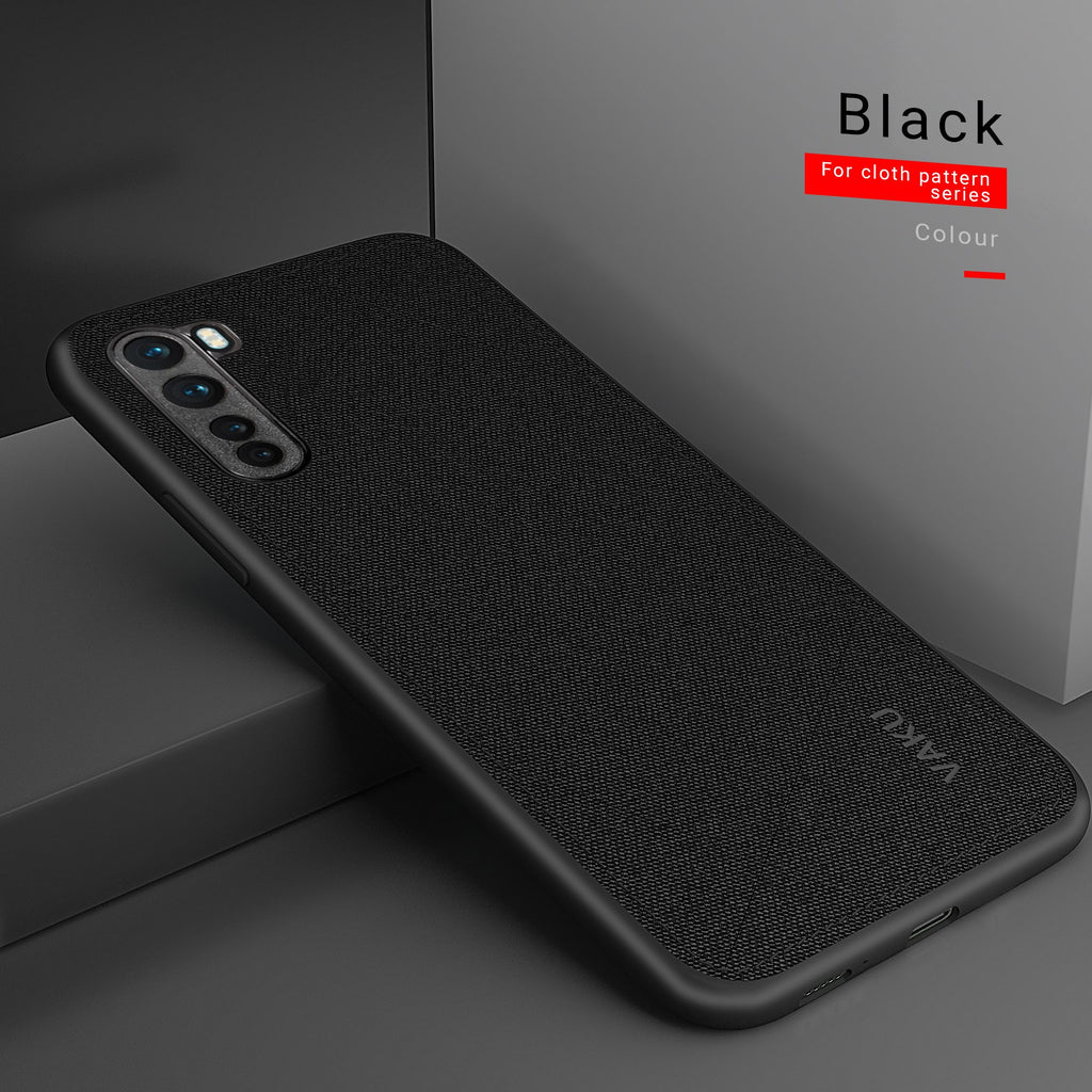Vaku ® OnePlus Nord Luxico Series Hand-Stitched Cotton Textile Ultra Soft-Feel Shock-proof Water-proof Back Cover