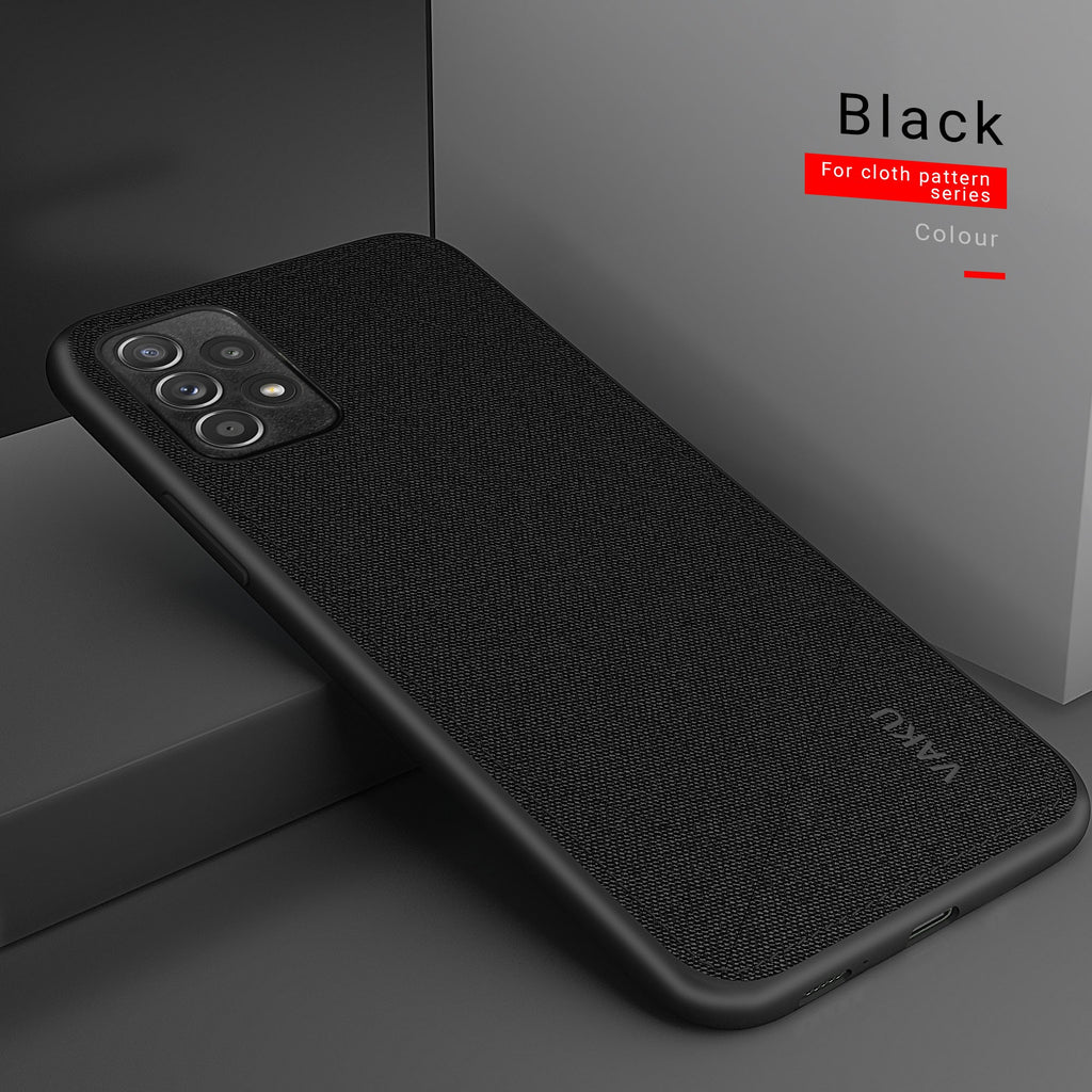Vaku ® Samsung Galaxy A52 Luxico Series Hand-Stitched Cotton Textile Ultra Soft-Feel Shock-proof Water-proof Back Cover