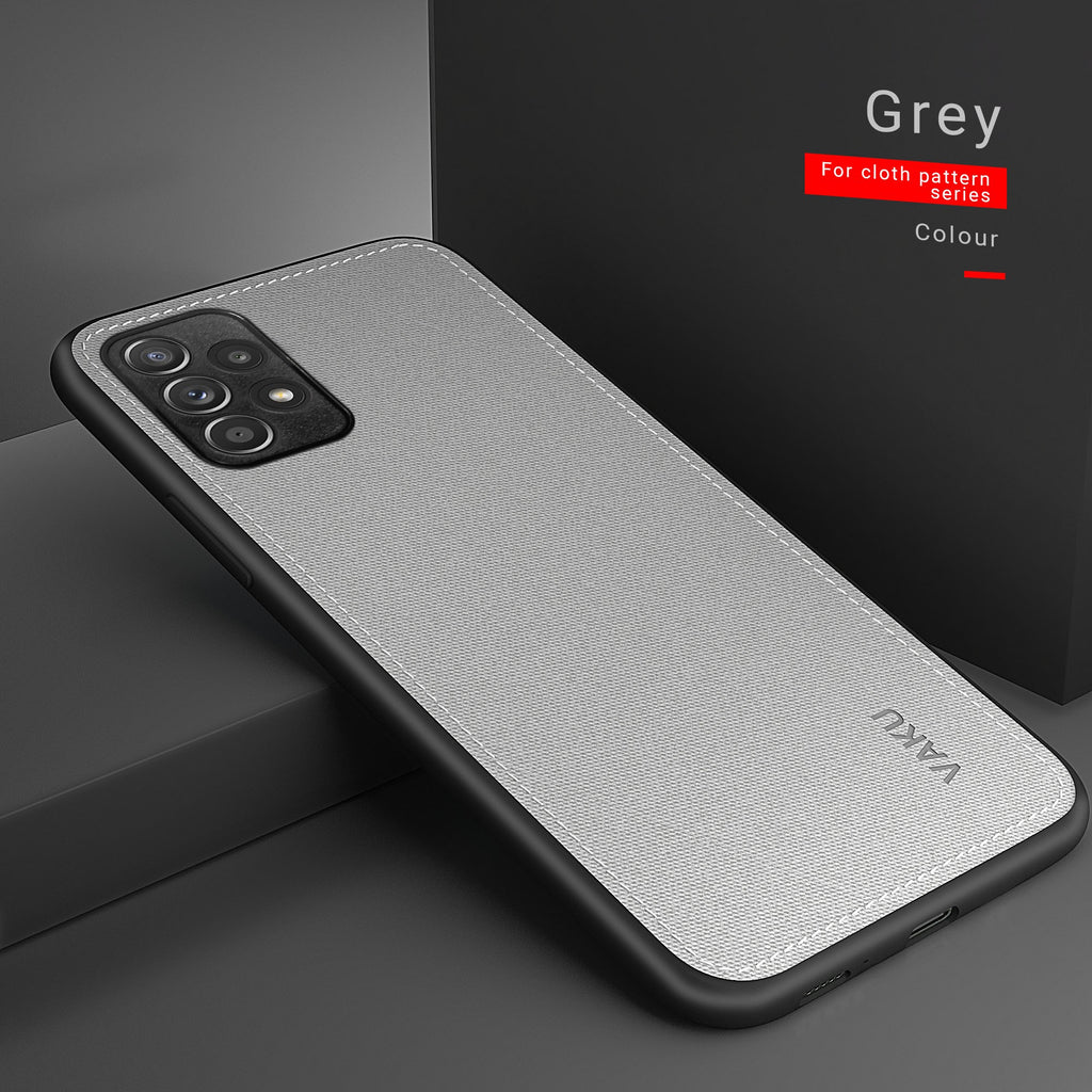 Vaku ® Samsung Galaxy A52 Luxico Series Hand-Stitched Cotton Textile Ultra Soft-Feel Shock-proof Water-proof Back Cover