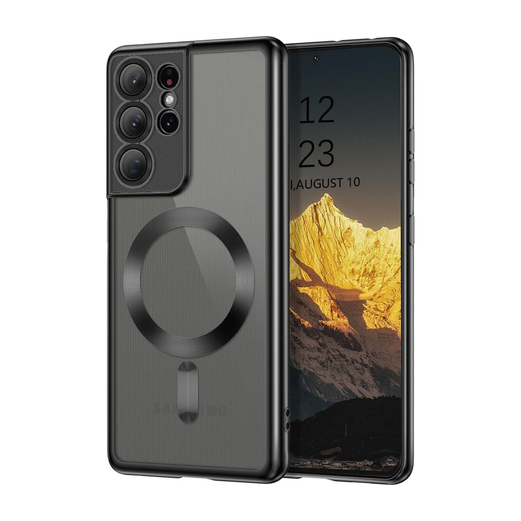 Vaku® Samsung Galaxy S21 Ultra Luxury Electroplated Magnetic Magsafe Camera Protection TPU Back Cover Case