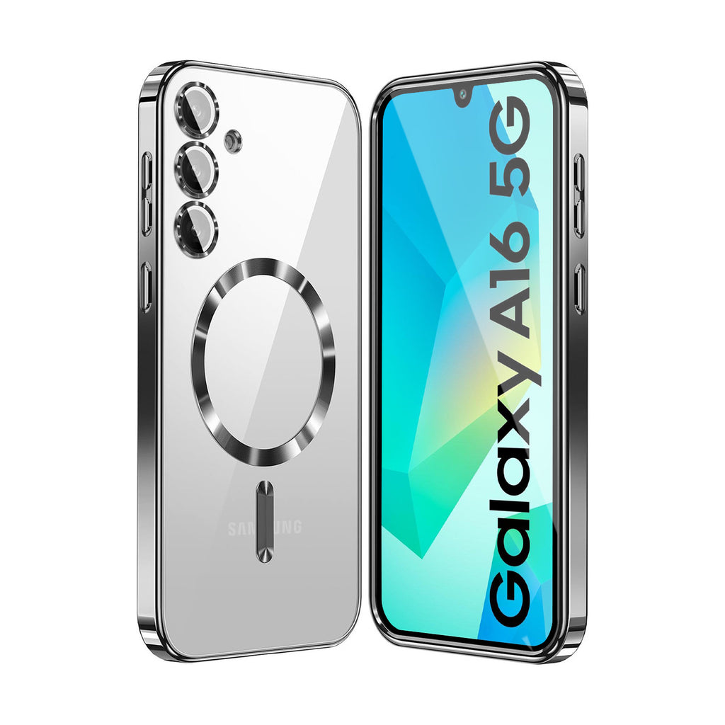Vaku ® Samsung Galaxy A16 5G Luxury Electroplated Magnetic Magsafe Camera Protection TPU Back Cover Case