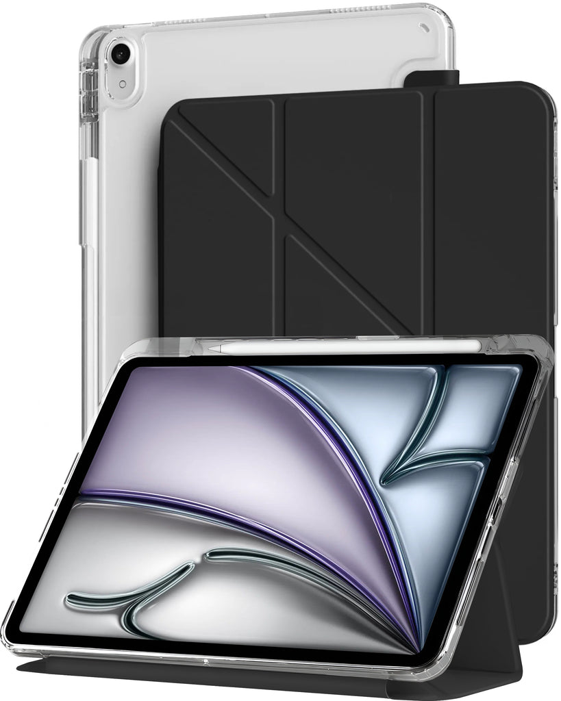 Vaku Luxos ® TRANSLUVO Y-FOLD iPad (A16) 11th/10th Generation (2025/2022) Free-Angle Viewing with Adjustable Stand 11-inch/10.9-inch Pencil Holder Case