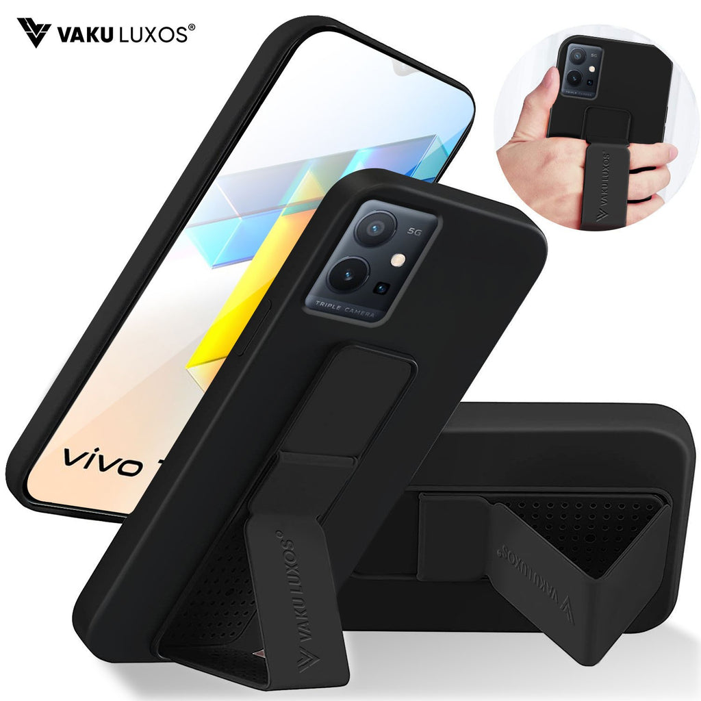 Vaku ® Vivo Y75 / T1 5G Harbor Grip Multi-Functional TPU Back Cover
