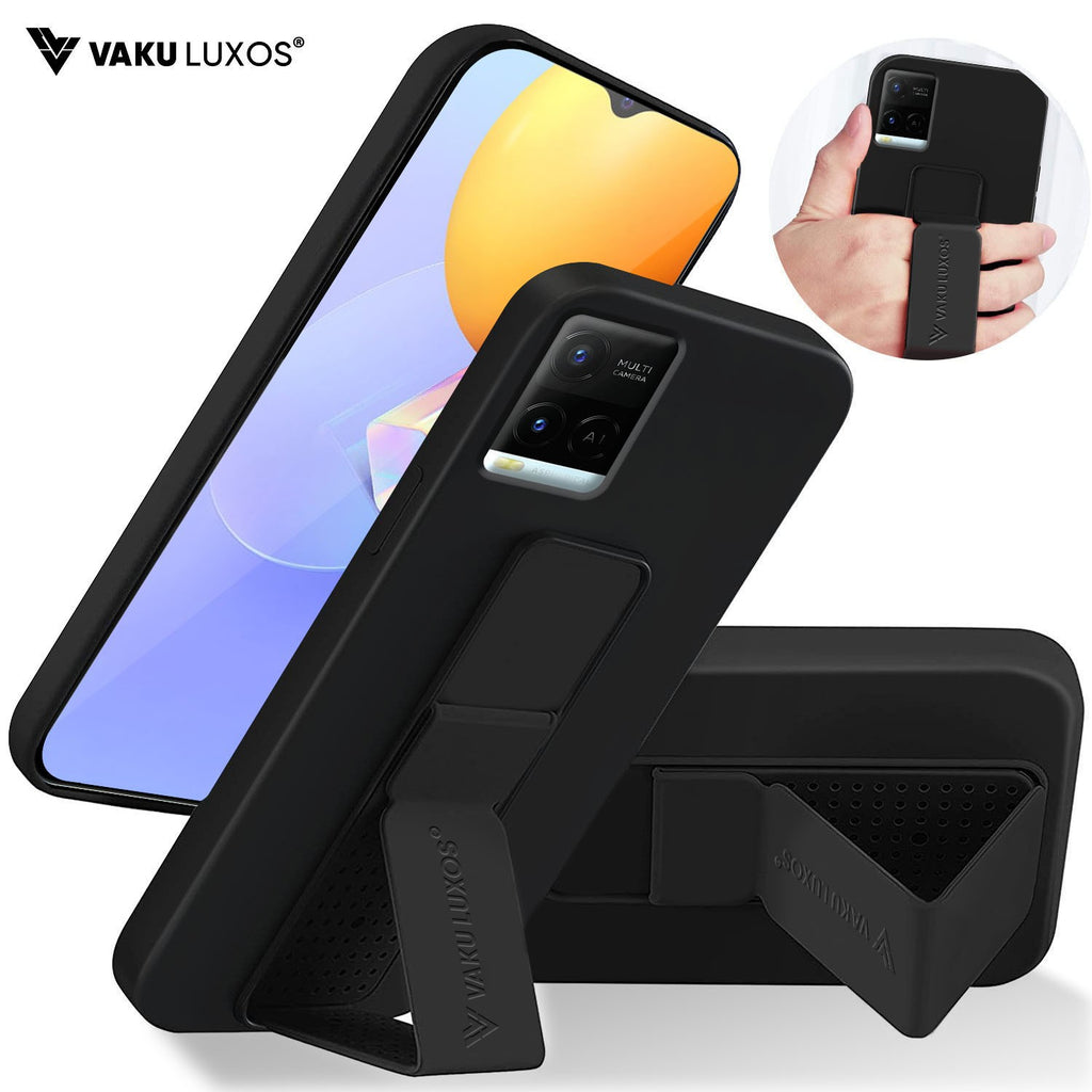 Vaku ® Vivo Y21 / Y33s / Y21e / Y21T Harbor Grip Multi-Functional TPU Back Cover