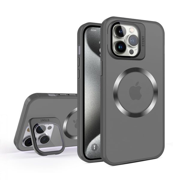 Vaku ® Apple iPhone 15 Pro Max Rime Frosted Magnetic Magpro Translucent Back Cover