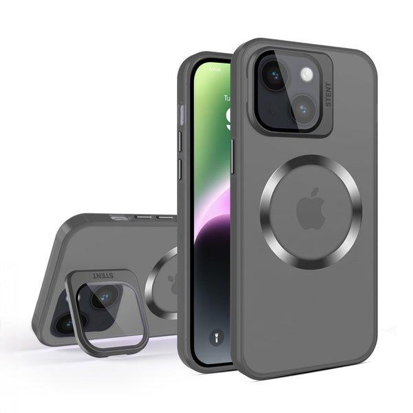 Vaku ® Apple iPhone 14 Plus Rime Frosted Magnetic Magpro Translucent Back Cover