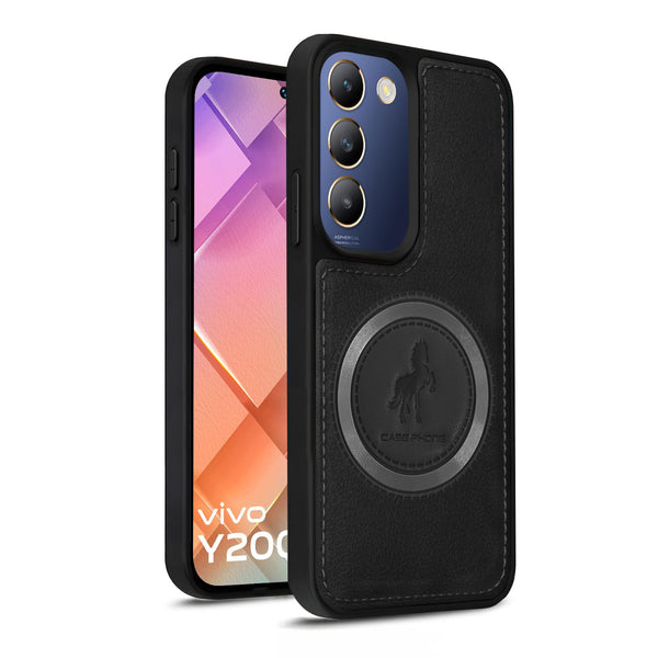 Vaku ® Vivo Y200e 5G Astrid Luxury PU Leather Back Cover