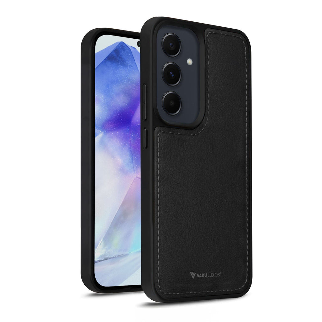 Vaku ® Samsung Galaxy A35 5G Luxe Premium Leather Stitched Back Cover