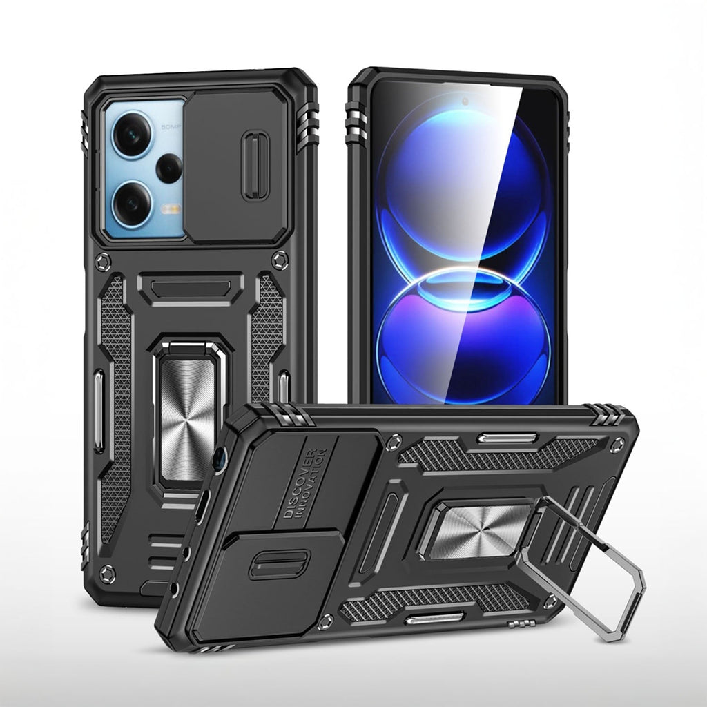 Vaku® Xiaomi Redmi Note 12 5G Aegis Armor Slide Camera Protection Back Cover