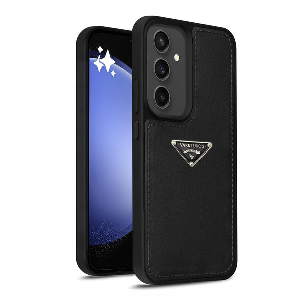 Vaku Luxos ® Samsung Galaxy S23 FE Nyxen Premium Leather Stitched Back Cover