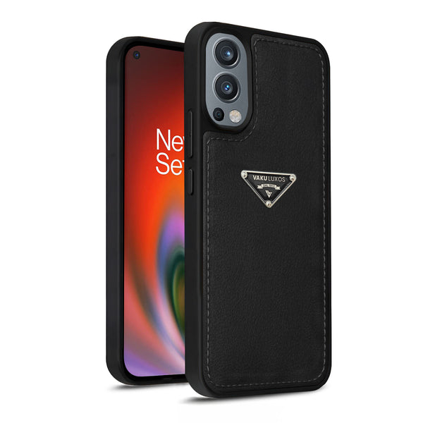 Vaku Luxos ® OnePlus Nord 2 Nyxen Premium Leather Stitched Back Cover