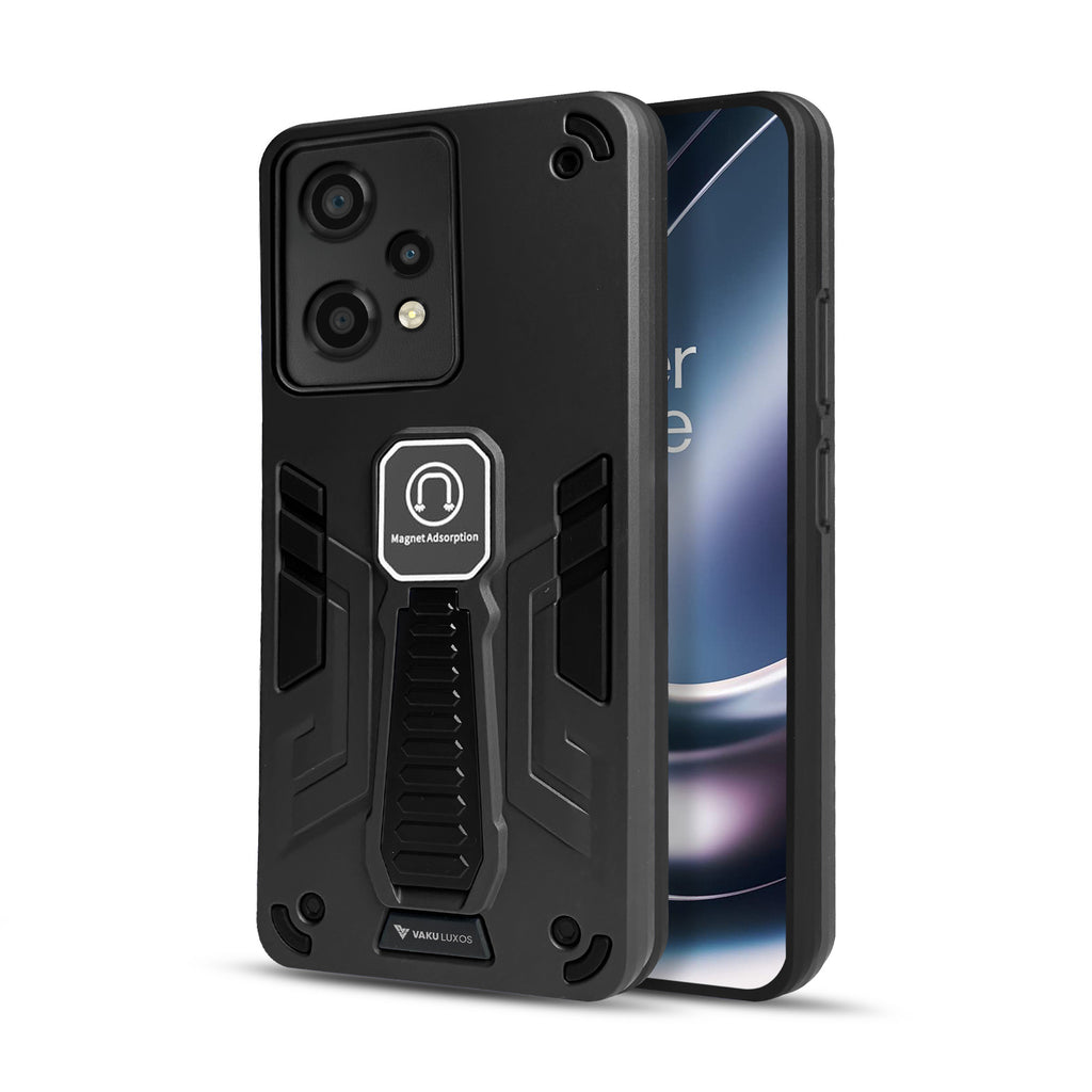 Vaku ® OnePlus Nord CE 2 Lite 5G Valor Military Grade Armor Case with Built-in Kickstand Shockproof Back Cover