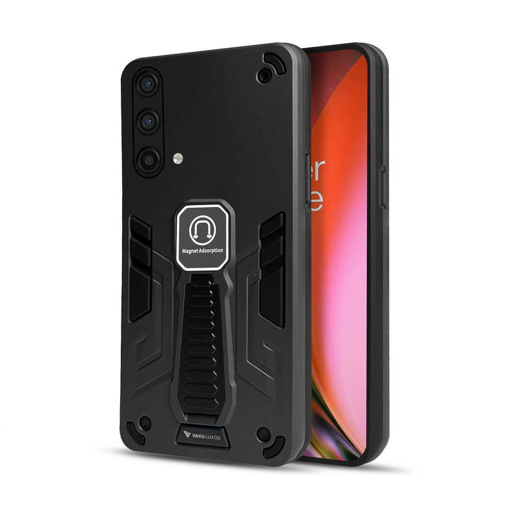 Vaku ® OnePlus Nord CE 5G Valor Military Grade Armor Case with Built-in Kickstand Shockproof Back Cover