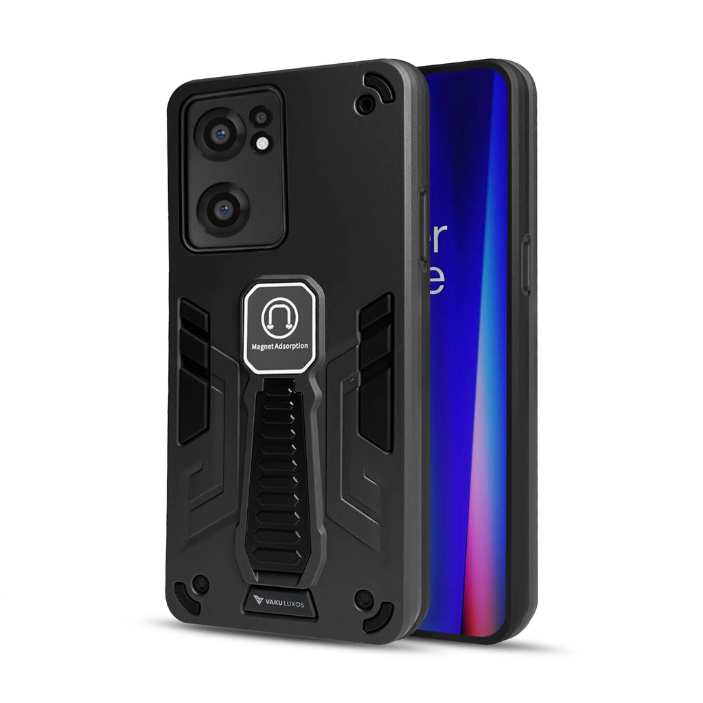 Vaku ® OnePlus Nord CE 2 5G Valor Military Grade Armor Case with Built-in Kickstand Shockproof Back Cover