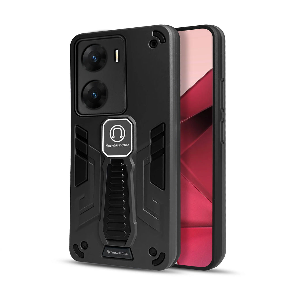 Vaku ® Vivo V29e 5G Valor Military Grade Armor Case with Built-in Kickstand Shockproof Back Cover