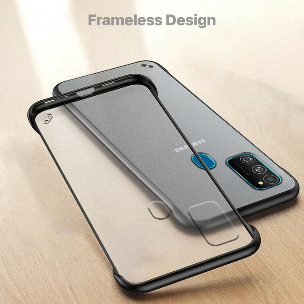 VAKU ® Samsung Galaxy M30S Frameless Semi Transparent Cover