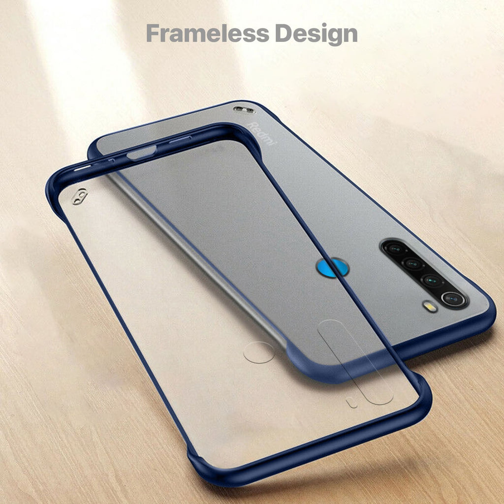 VAKU ® Xiaomi Redmi Note 8 Frameless Semi Transparent Cover