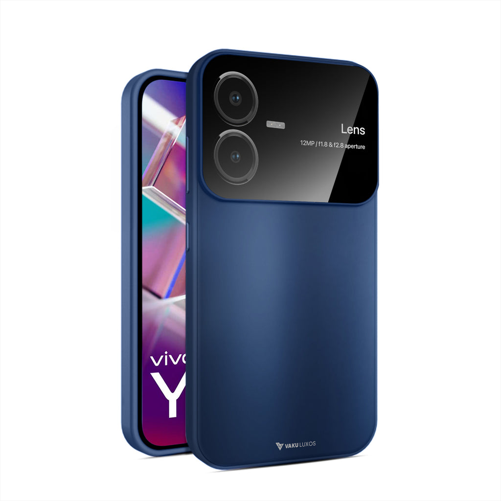Vaku ® Vivo Y22 Glazed Polarized Camera Lens Protector Back Cover