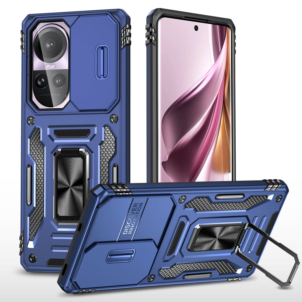 Vaku ® Oppo Reno10 5G Aegis Armor Slide Camera Protection Back Cover