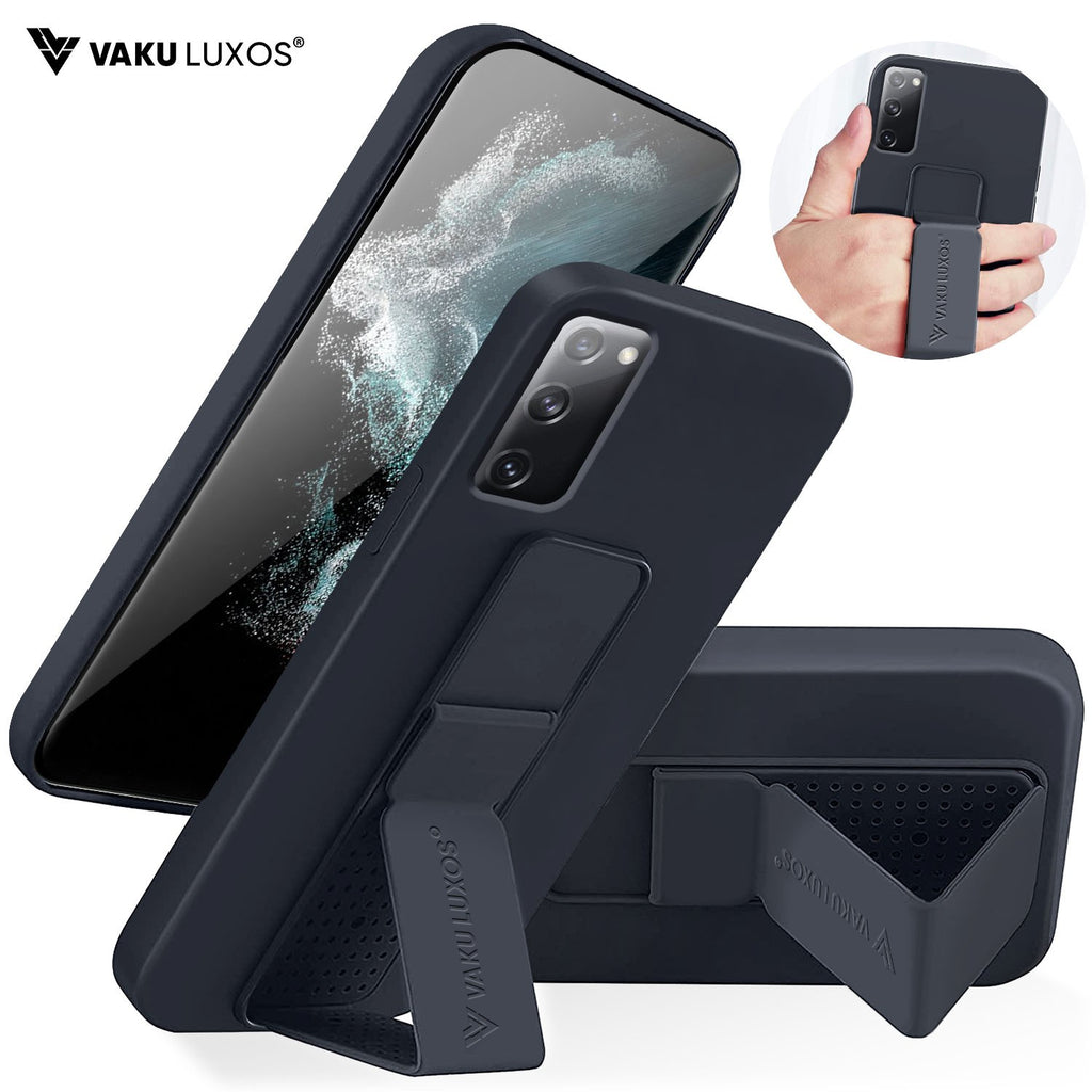 Vaku ® Samsung Galaxy S20 FE Harbor Grip Multi-Functional Magnetic Vertical & Horizontal Stand Case Silicon Back Cover