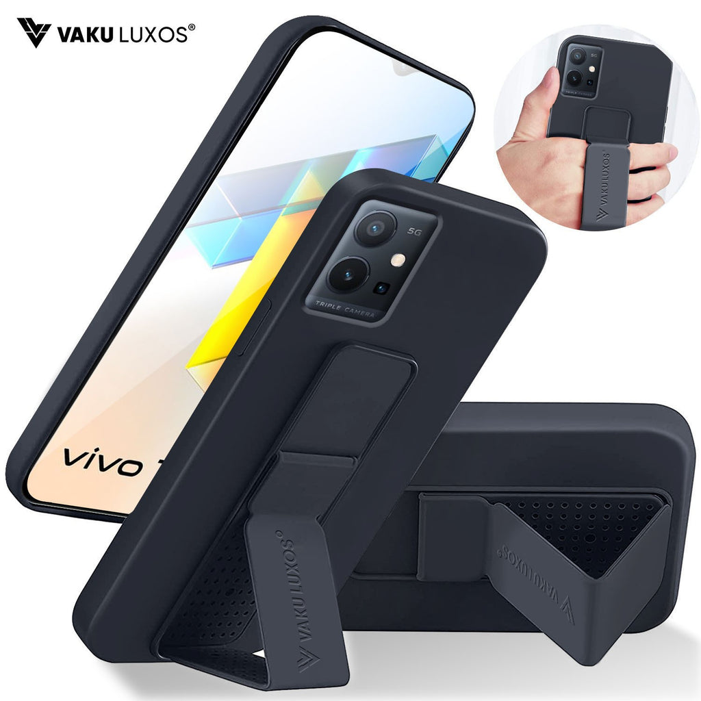 Vaku ® Vivo Y75 / T1 5G Harbor Grip Multi-Functional TPU Back Cover