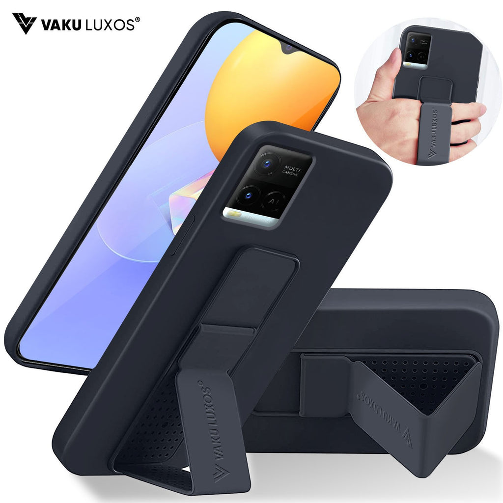 Vaku ® Vivo Y21 / Y33s / Y21e / Y21T Harbor Grip Multi-Functional TPU Back Cover