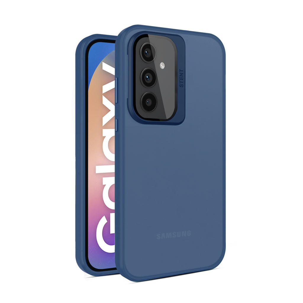 Vaku ® Samsung Galaxy A14 5G Rime Frosted Translucent Camera Protector Case with Built-in Stash Stand Back Cover
