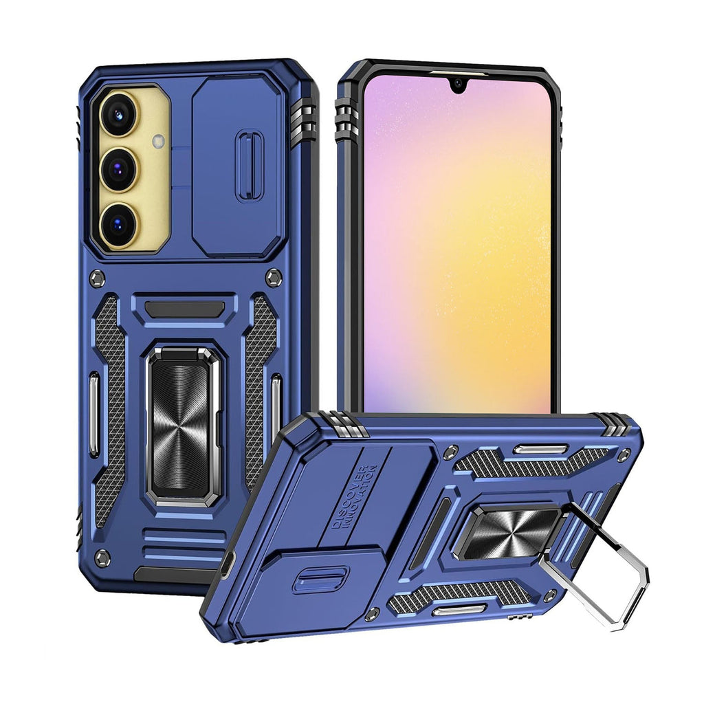 Vaku® Samsung Galaxy A25 5G Aegis Armor Slide Camera Protection Magnetic Ring Holder Kickstand Back Cover