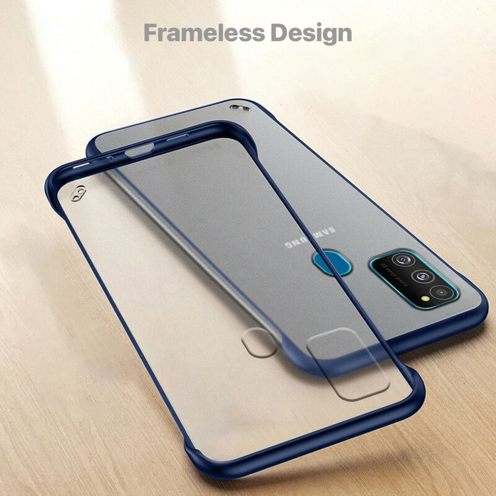 VAKU ® Samsung Galaxy M30S Frameless Semi Transparent Cover