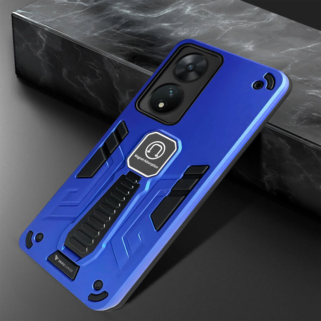 Vaku® Vivo T2 5G Valor Military Grade Armor Case with Built-in Kickstand Shockproof Back Cover