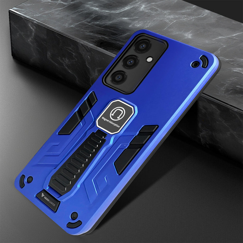 Vaku® Samsung Galaxy S24 5G Valor Military Grade Armor Case with Built-in Kickstand Shockproof Back Cover