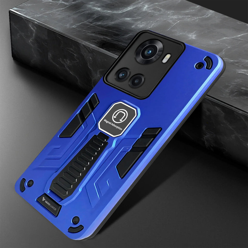 Vaku® OnePlus 10R Valor Military Grade Armor Case with Built-in Kickstand Shockproof Back Cover