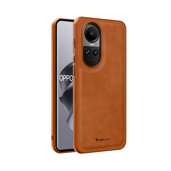 Vaku ® Oppo Reno10 Pro 5G Luxe Premium Leather Stitched Protective Back Cover
