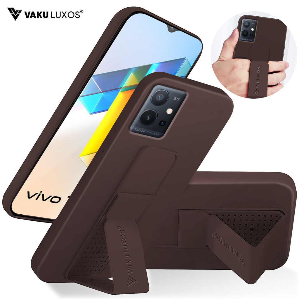 Vaku ® Vivo Y75 / T1 5G Harbor Grip Multi-Functional TPU Back Cover