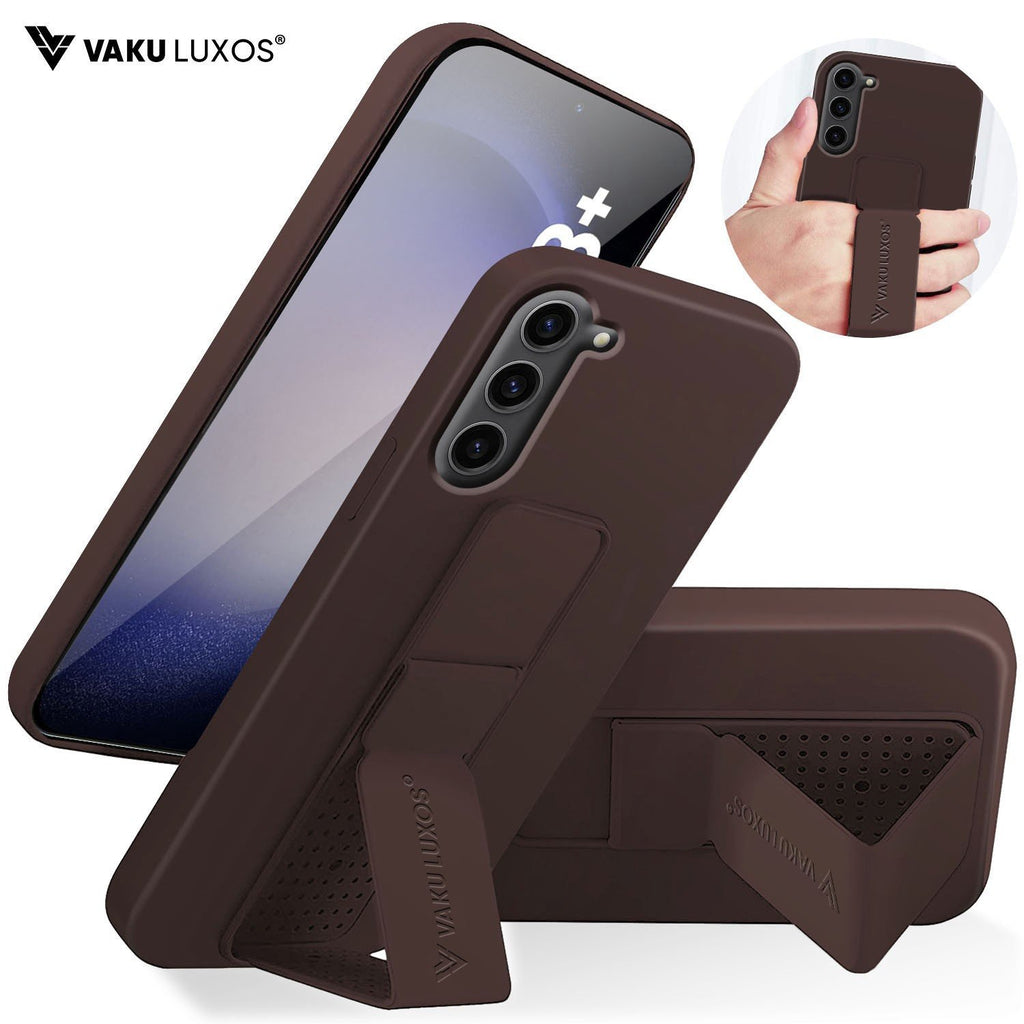 Vaku ® Samsung Galaxy S23 Plus Harbor Grip Multi-Functional Magnetic Vertical & Horizontal Stand Case Silicon Back Cover