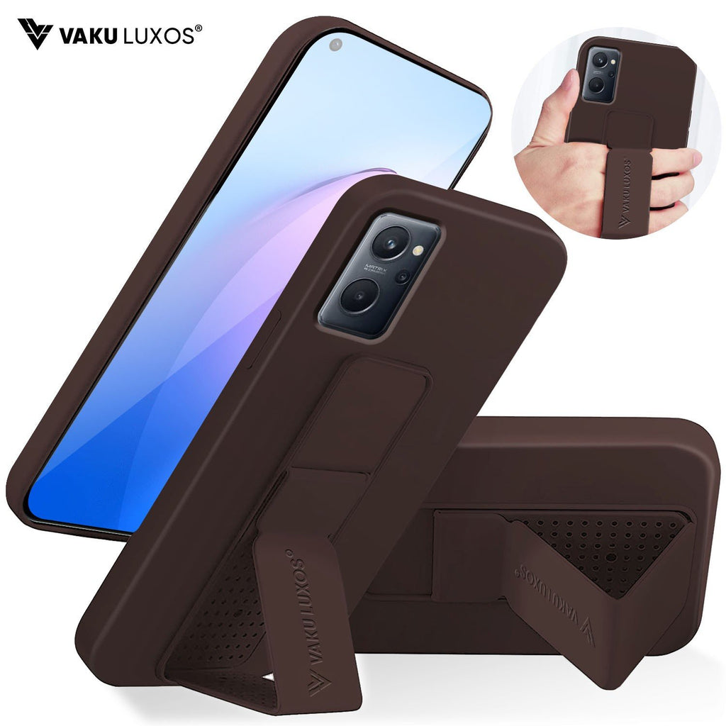 Vaku ® Oppo K10 Harbor Grip Multi-Functional Magnetic Vertical & Horizontal Stand Case Silicon Back Cover
