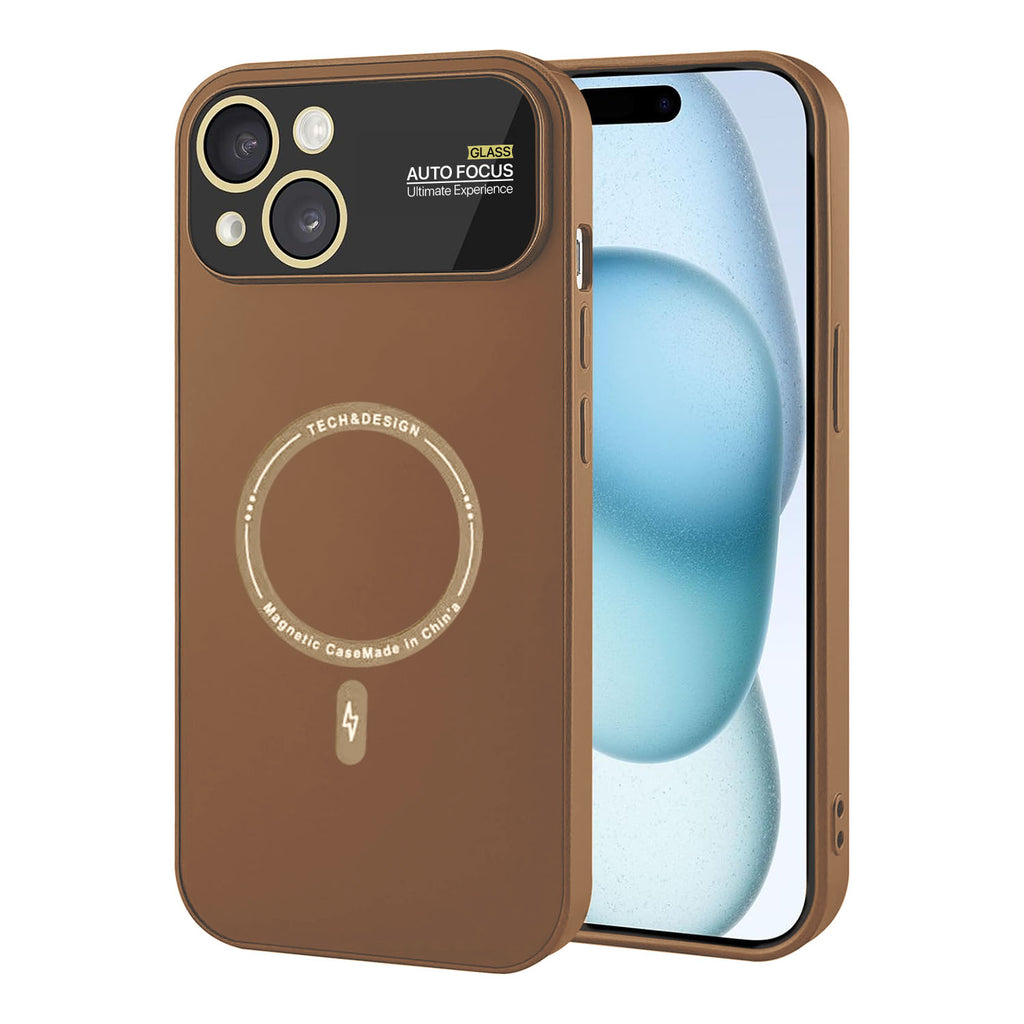 Vaku ® Apple iPhone 15 Plus Premium Silicon Polarized Texture Full Lens Protection Lens Protection Back Cover Case
