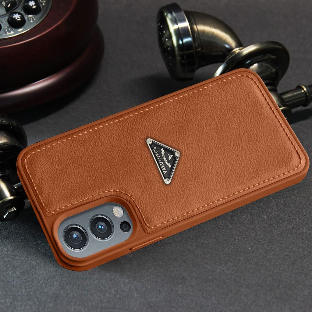 Vaku Luxos® OnePlus Nord 2 Nyxen Premium Leather Stitched Soft Shockproof Protective Back Cover