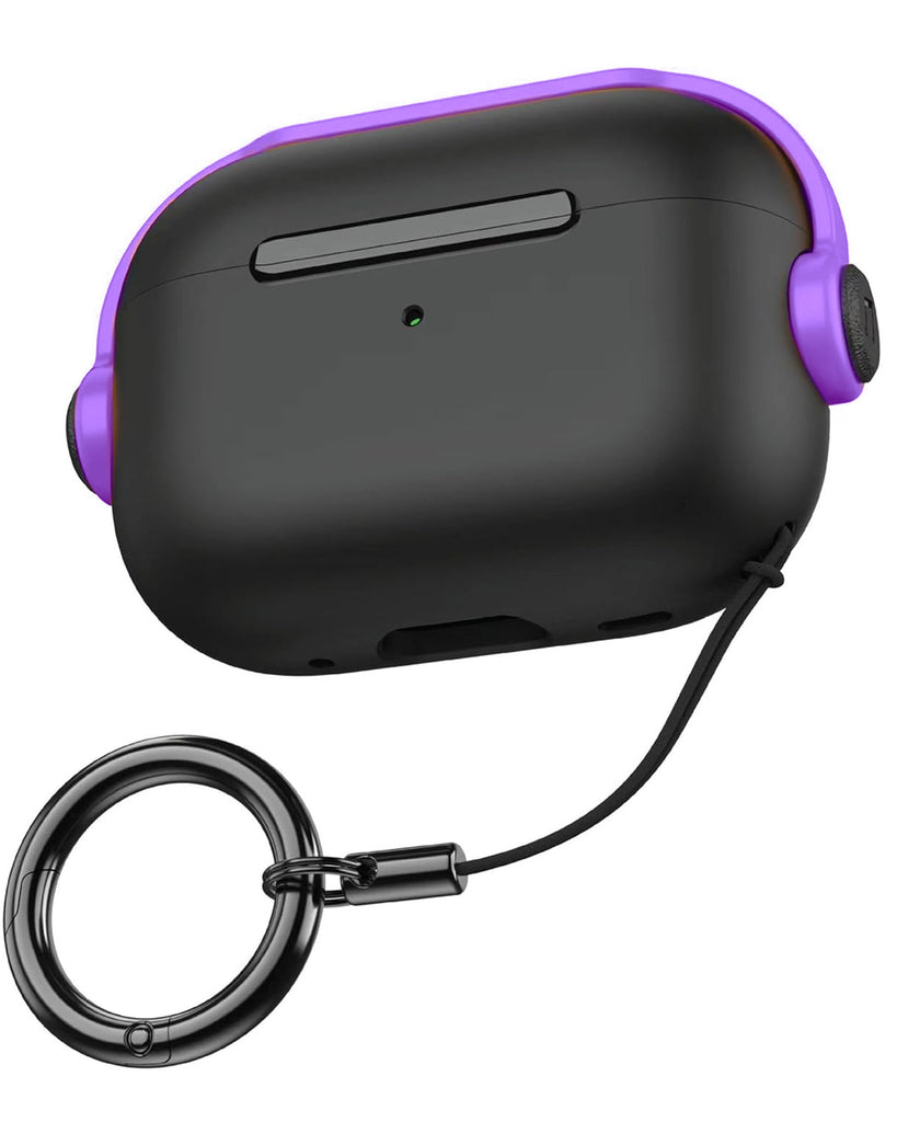 Vaku Luxos ® Neiro Lock Apple Airpods Pro 2 Tough Matte Shockproof Lock Cover Case with Wireless Charging Support