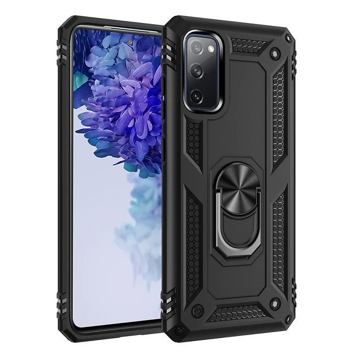 Vaku ® Samsung Galaxy S20 FE Hawk Ring Shock Proof Cover with Inbuilt Kickstand