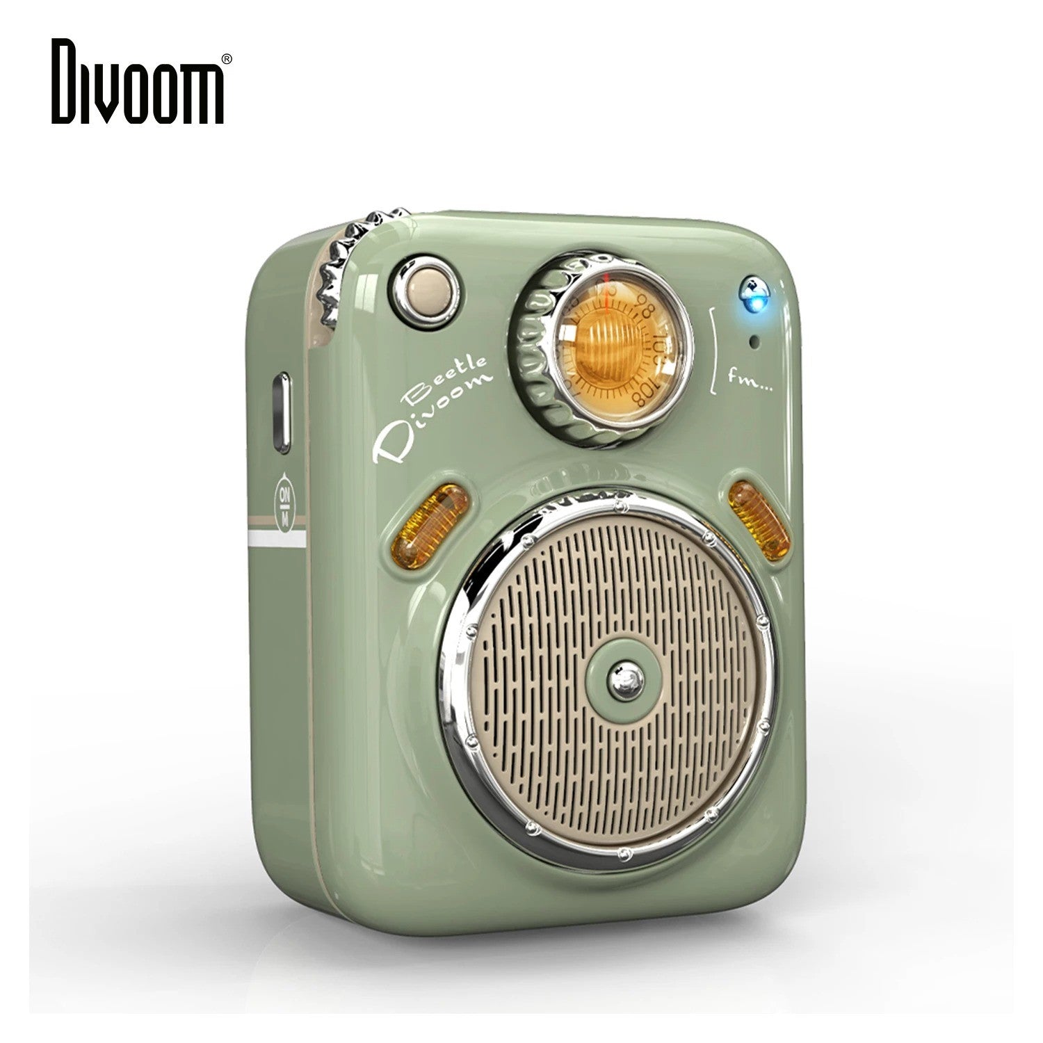 Divoom ® Beetle Professional Tuned FM Portable Radio Bluetooth Speaker ...