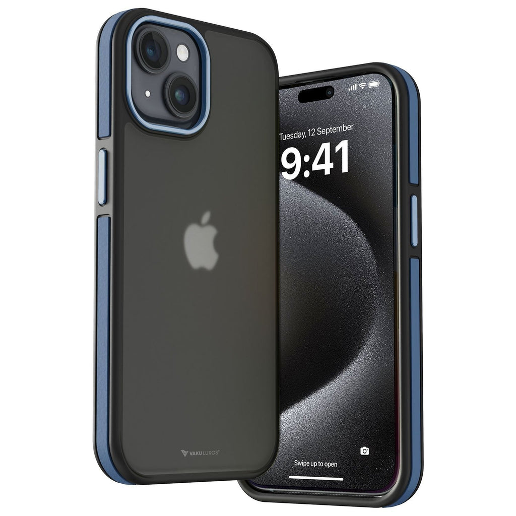 Vaku Luxos ® Apple iPhone 14 Plus Elemento Drop Protection, Shockproof Guard Corner Frosted Back Cover