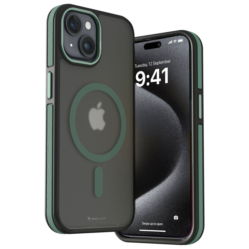 Vaku Luxos ® Apple iPhone 14 Plus Elemento MagPro Drop Protection, Shockproof Guard Corner Frosted Back Cover