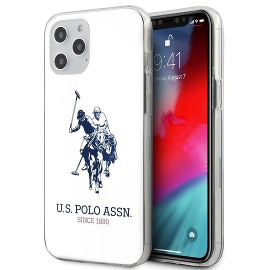 US Polo Assn ® Apple iPhone 12 Pro Max Ivory White Hard TPU Back Cover